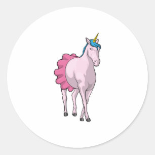 Sticker Rond Ballet Unicorn Ballerina
