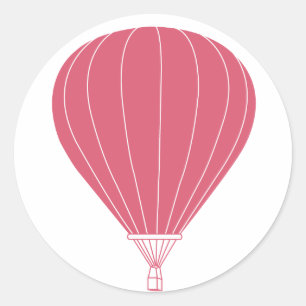 Sticker Rond Ballon à air chaud