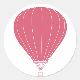 Sticker Rond Ballon à air chaud