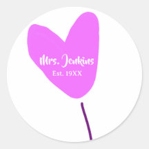 Ballon cœur rose Mme ajouter nom est. Ajouter anné