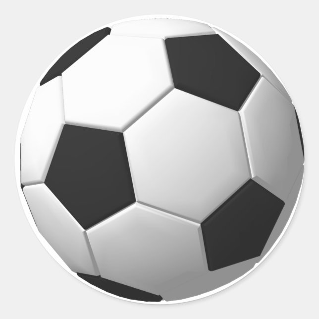 Sticker Rond Ballon de foot: (Devant)