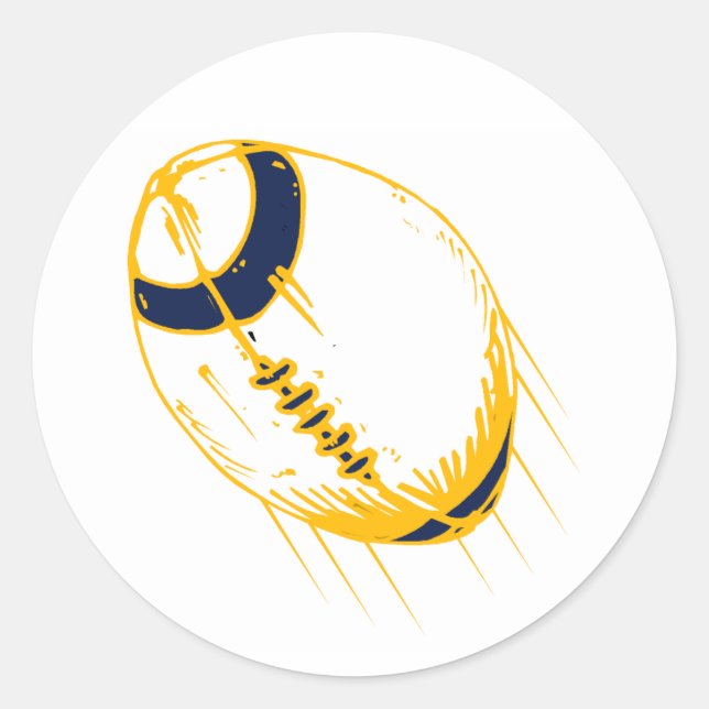 Sticker Rond Ballon de football (Devant)