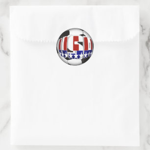Sticker Rond Ballon de football USA Sports