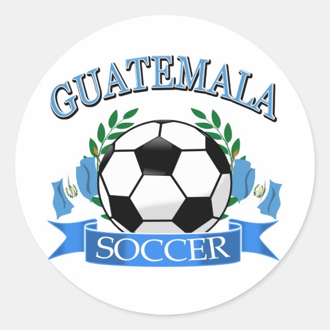 Sticker Rond Ballons de football guatémaltèque (Devant)