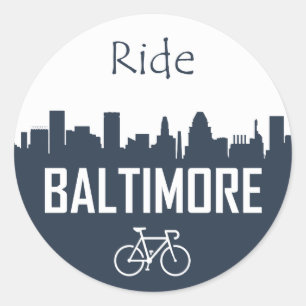 Sticker Rond Baltimore