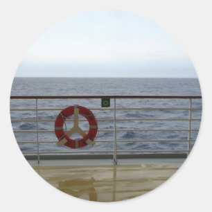 Sticker Rond Balustrade de bateau de croisière