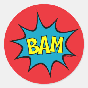 Sticker Rond Bam !