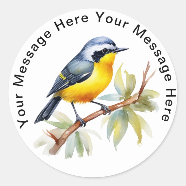 Sticker Rond Bananaquit (Devant)