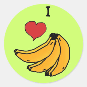 Sticker Rond bananasreality, heartapplication, I