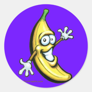 Sticker Rond Banane