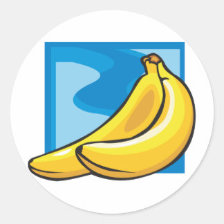 Sticker Rond Banane