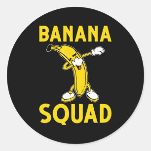 Sticker Rond Banane à base de fruits