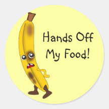 Banane "Hands Off My Food" personnalisable