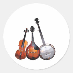 Sticker Rond Bande de Bluegrass filtrée