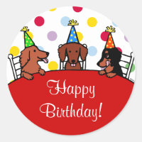 Bande dessinée d'anniversaire de teckel