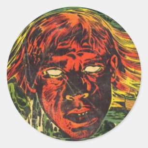Sticker Rond Bande dessinée de spectre