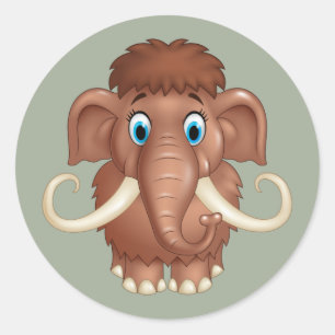 Sticker Rond Bande dessinée gigantesque mignonne