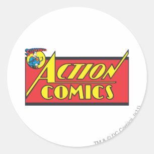Sticker Rond Bande dessinée - Superman