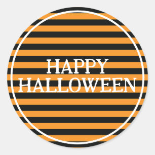 Sticker Rond Bandes d'Halloween