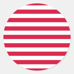 Sticker Rond bandes du drapeau du Danemark