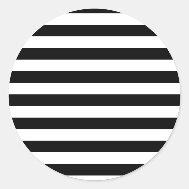 Sticker Rond Bandes noires (Devant)