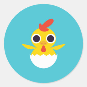 Sticker Rond Bandit le poussin