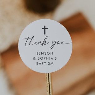 Sticker Rond Baptême conjoint