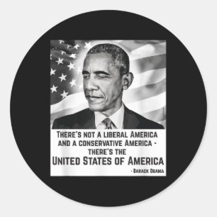 Sticker Rond Barack Obama - Chemise Obama - Obama - Obama - Usa