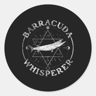 Sticker Rond Baracuda Chuchoteur - Barracuda