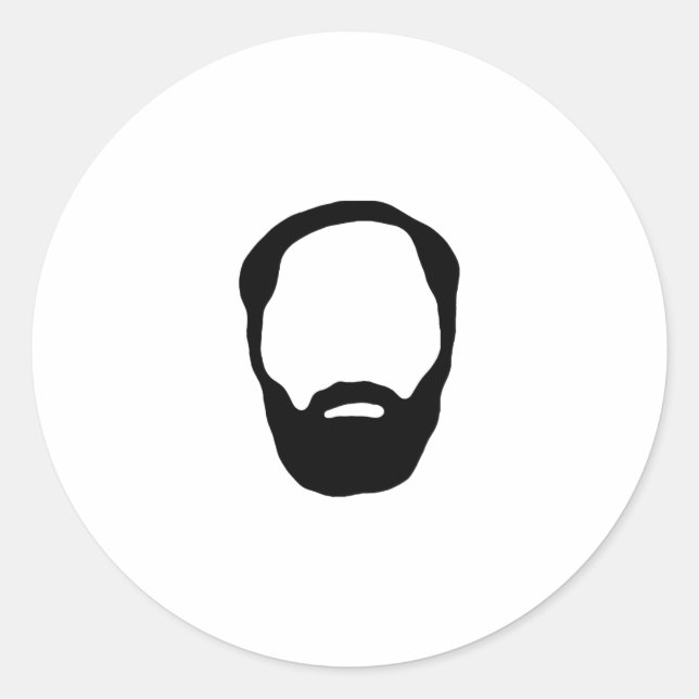 Sticker Rond barbe (Devant)