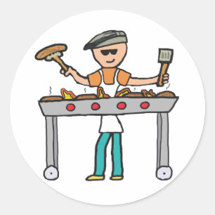 Sticker Rond Barbecue Grillmaster BBQ