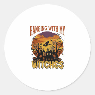 Sticker Rond Barber Tatouage Biker Hybride Chat Barber Tatouage