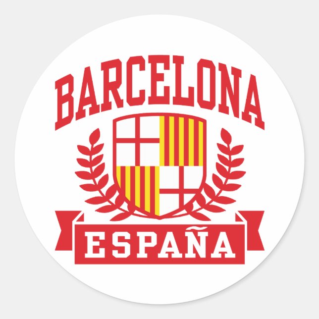 Sticker Rond Barcelone (Devant)