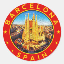 Barcelone, Spain, circle, red