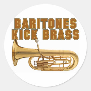 Sticker Rond Baritones Kick Brass