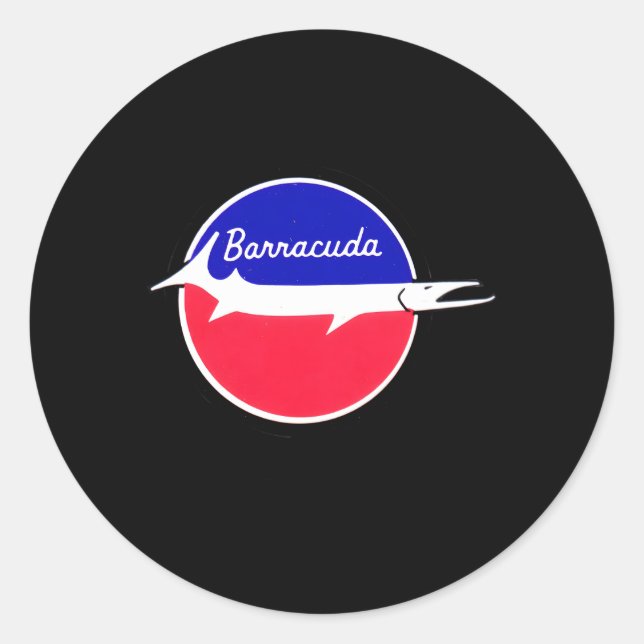 Sticker Rond Barracuda (Devant)