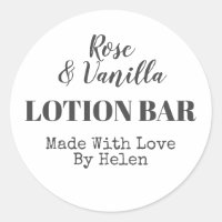 Barre de lotion Rose simple et artisanale