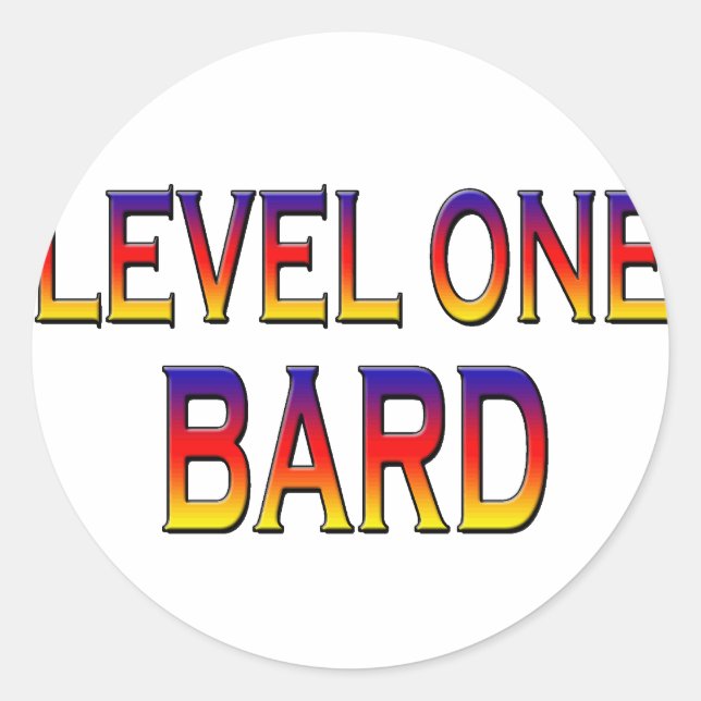 Sticker Rond Barre de niveau 1 (Devant)