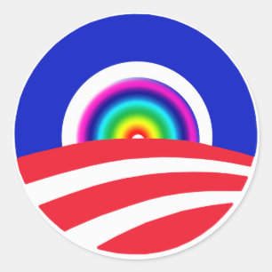 Sticker Rond Barreau d'Obama