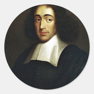Sticker Rond Baruch Spinoza