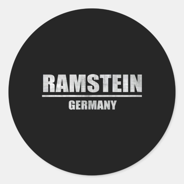 Sticker Rond Base aérienne de Ramstein Gery (Devant)