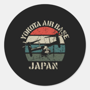 Sticker Rond Base aérienne de Yokota Osprey Tokyo Japon