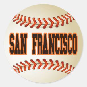STICKER ROND BASE-BALL DE SAN FRANCISCO