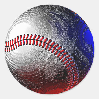 STICKER ROND BASEBALL