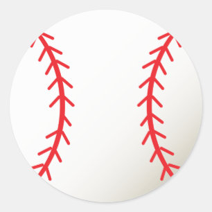 Sticker Rond Baseball