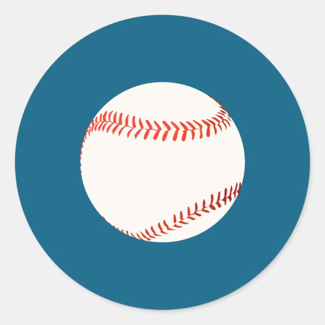 Sticker Rond Baseball (Devant)