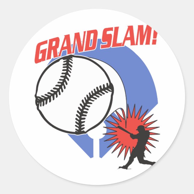 Sticker Rond Baseball du Grand Chelem (Devant)