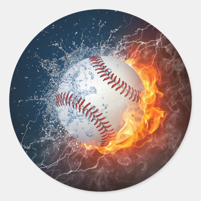 Sticker Rond Baseball extrême (Devant)