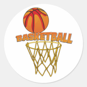 Sticker Rond Basket-ball