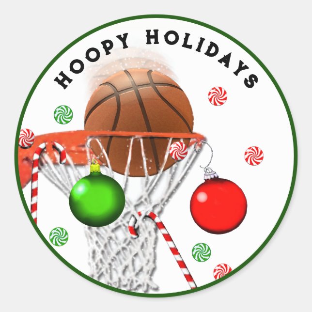 Sticker Rond Basket-ball (Devant)